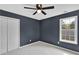 Attic bedroom with vaulted ceilings, closet and a ceiling fan at 2061 Emerald Dr, Loganville, GA 30052