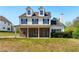 Charming two-story home featuring a stone facade, covered porch, and well-manicured lawn at 3267 Forrest Bluff Way, Lithonia, GA 30038