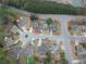 Wide aerial view of a residential area, highlighting neighborhood and property at 2875 Factor Walk Blvd, Suwanee, GA 30024