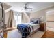 Cozy bedroom with hardwood floors, neutral walls, and comfortable bed at 1864 Crestridge Ne Pl, Atlanta, GA 30345