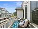 Cozy balcony with seating area and neighborhood views at 2068 Cortland Rd, Milton, GA 30009