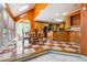 Cozy eat-in kitchen featuring classic cabinets and a breakfast nook at 3395 Hunters Place, Stonecrest, GA 30038