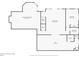 Basement floor plan with measurements of the den, living room, storage space, bedroom, and bathroom at 840 Stonehaven Ln, Alpharetta, GA 30005