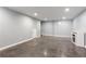 Open basement featuring recessed lighting, a built-in fireplace, and space for creativity at 1924 Sweet Flag Rd, Lawrenceville, GA 30045