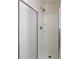 Modern shower with glass enclosure and chrome shower head at 1924 Sweet Flag Rd, Lawrenceville, GA 30045
