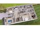 Detailed floor plan showcasing multiple bedrooms, bathrooms, and living areas within a spacious home design at 3128 Cedar St, Scottdale, GA 30079
