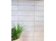 Close up of modern white subway tile backsplash in kitchen at 3128 Cedar St, Scottdale, GA 30079