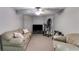 Finished basement with comfortable seating, television, and carpet flooring at 2006 Hubbard Ct, Villa Rica, GA 30180