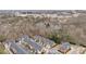 Aerial view of the community and surrounding areas shows the neighborhood's convenient location at 2620 Milford Ln, Alpharetta, GA 30009