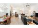 Open-concept design seamlessly connects the kitchen, dining, and living areas, perfect for entertaining at 437 Great Pine Way, Woodstock, GA 30188