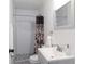 Bathroom featuring tiled shower/tub and modern sink with neutral decor at 1486 Akridge Nw St, Atlanta, GA 30314