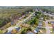 An aerial view of a residential area featuring well-maintained homes, tree-lined streets, and green spaces at 226 Double Gate Ct, Sugar Hill, GA 30518