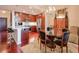 Open concept kitchen with stainless steel appliances, quartz countertops, and a breakfast bar at 3300 Windy Ridge Se Pkwy # 612, Atlanta, GA 30339