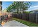 Backyard view showing patio area and fenced yard at 2461 Bayrose Cir, Atlanta, GA 30344