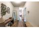Inviting home entryway with wood-look flooring and stylish decor, creating a warm ambiance at 2461 Bayrose Cir, Atlanta, GA 30344