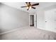 Bedroom with ceiling fan and neutral carpet at 3227 Grove Trl, Acworth, GA 30101