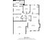 Floor plan featuring 3 bedrooms, 2 baths, kitchen, dining room, living room and garage. Total: 1344 sq. ft at 3227 Grove Trl, Acworth, GA 30101