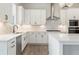 Bright, modern kitchen with white cabinets, stainless steel appliances, and ample counter space at 3315 Hillshire Dr, Cumming, GA 30028