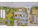 Aerial view of the property with the home highlighted in yellow at 113 Brittany Ct, Duluth, GA 30096
