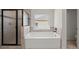 Bathroom featuring a tub, shower and window with blinds letting in natural light at 5925 Pine Bluff Dr, Cumming, GA 30040