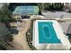 Community pool, tennis courts and playground provide recreational opportunities for residents at 5925 Pine Bluff Dr, Cumming, GA 30040