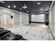 Spacious home theater with a projector screen, comfortable seating, and surround sound at 5925 Pine Bluff Dr, Cumming, GA 30040