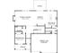 First floor floorplan showing the kitchen, dining, Gathering room, bedroom, and three-car garage at 3330 Hillshire Dr, Cumming, GA 30028