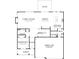 A clear first-floor floor plan with measurements including the kitchen, Gathering room, dining area, and three-car garage at 3330 Hillshire Dr, Cumming, GA 30028