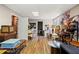 Large basement features hardwood-style flooring and ample space at 4840 Brent Knoll Ln, Suwanee, GA 30024