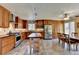 Spacious kitchen with custom cabinets, stainless steel appliances, and a butcher block island at 910 Brentwood Ave, Lawrenceville, GA 30044