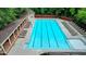 Overhead view of community pool and sun loungers at 910 Brentwood Ave, Lawrenceville, GA 30044