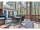 Enjoy outdoor dining on this deck with lovely natural light and plenty of seating at 1309 Brookshire Ne Ln, Brookhaven, GA 30319