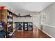 Large laundry room with a folding table, shelves and ample storage at 1309 Brookshire Ne Ln, Brookhaven, GA 30319