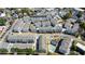 Aerial view of townhouse community featuring a pool and manicured landscaping at 2013 Rockledge Ne Rd, Atlanta, GA 30324