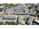 Aerial view of townhouse community featuring a pool and manicured landscaping at 2013 Rockledge Ne Rd, Atlanta, GA 30324