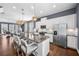 Large kitchen with a sprawling island, stainless steel appliances, and an open floor plan perfect for modern living at 2013 Rockledge Ne Rd, Atlanta, GA 30324