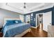 Spacious main bedroom showcasing hardwood floors, recessed ceilings, and a connected bathroom at 2013 Rockledge Ne Rd, Atlanta, GA 30324