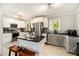 Updated kitchen with stainless steel appliances, white cabinets, and granite countertops at 539 Collingwood Dr, Decatur, GA 30032