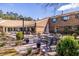 Charming outdoor patio with seating, tables, and beautifully landscaped surroundings at 1800 Clairmont Lk # 221, Decatur, GA 30033