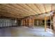 Unfinished basement space awaiting customization with exposed framing, concrete floor, and insulated ceiling at 2050 Heritage Green Dr, Marietta, GA 30064