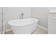 Bathroom featuring modern freestanding tub at 3205 Tackett Rd, Douglasville, GA 30135