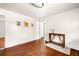 Living room featuring hardwood floors and a decorative console table at 434 Mac Johnson Nw Rd, Cartersville, GA 30121