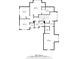 This floor plan showcases multiple bedrooms, bathrooms, and a hall with stairs to the lower level at 52 Lake Overlook Dr, White, GA 30184