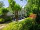 Landscaped backyard featuring a patio dining area, built-in grill and lush greenery at 710 Greystone Ne Park, Atlanta, GA 30306