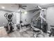 This gym includes an elliptical and various weight machines for a convenient home workout experience at 710 Greystone Ne Park, Atlanta, GA 30306