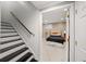 View of basement bedroom with staircase leading to main floor of house at 710 Greystone Ne Park, Atlanta, GA 30306