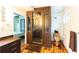 Modern bathroom with glass shower stall, hardwood floors, and toilet is spacious and bright at 1428 Brook Valley Ne Ln, Atlanta, GA 30324