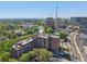 A high aerial view of Buckhead Village Lofts, illustrating its location and surroundings at 3235 Roswell Ne Rd # 801, Atlanta, GA 30305