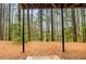 Secluded backyard with towering trees and a deck, perfect for nature lovers at 3987 Howell Park Rd, Duluth, GA 30096