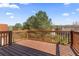 Back deck offering ample space for relaxing or entertaining with a view at 2990 Fareed St, Douglasville, GA 30135